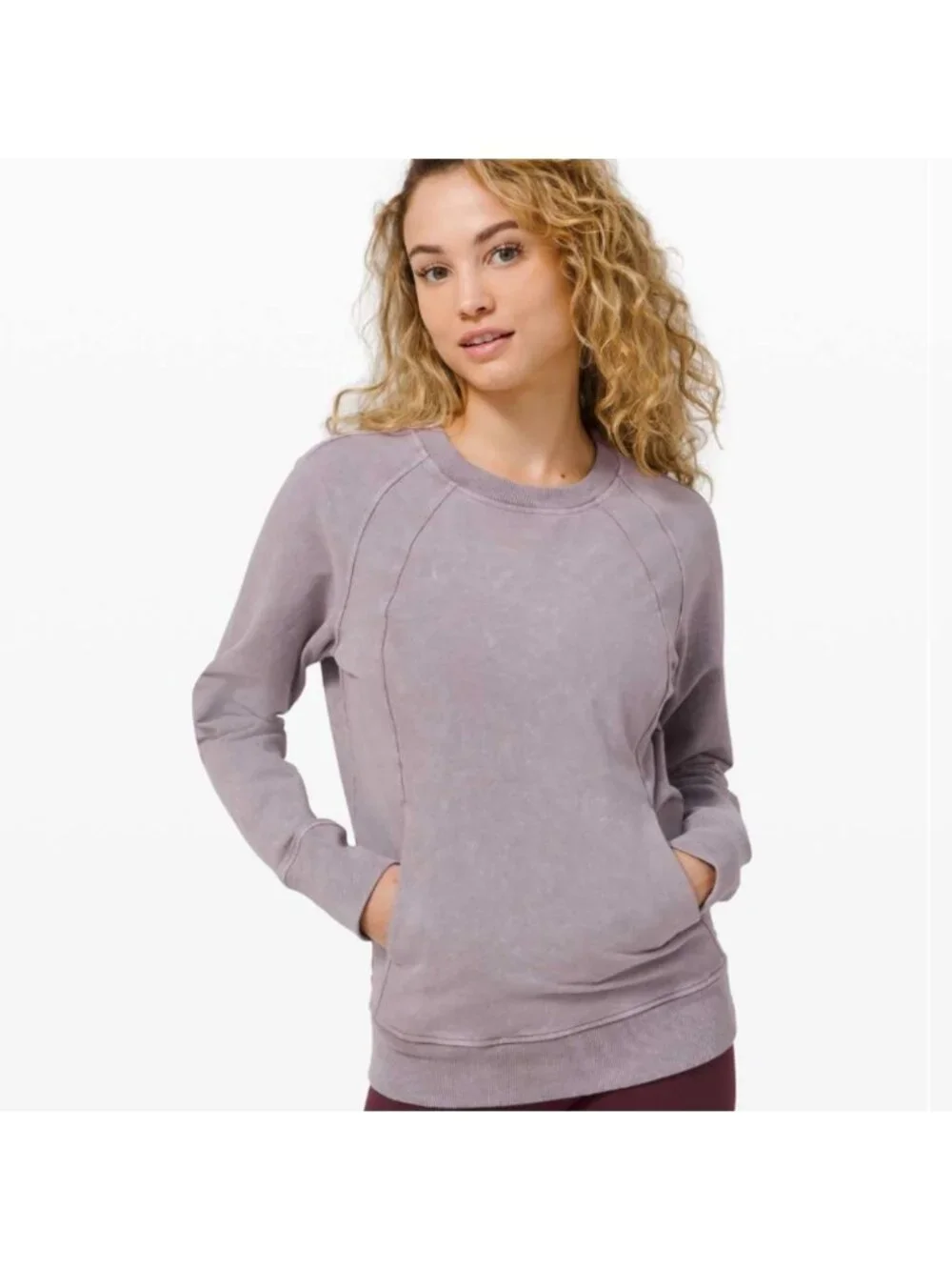Lululemon Scuba Crew Washed Lunar Rock